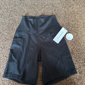 Yogalicious High-Waist Black Athletic Shorts